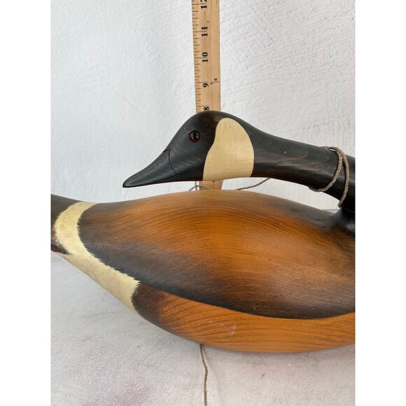 Big Sky Carvers Wooden Canadian Goose Hand-carved by Linda Williams/ 16” long‎ - Picture 10 of 11